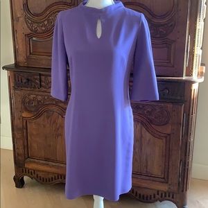 Lavender wool sheeth dress